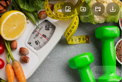 Alimentação saudável, exercício e acompanhamento de peso para bem-estar