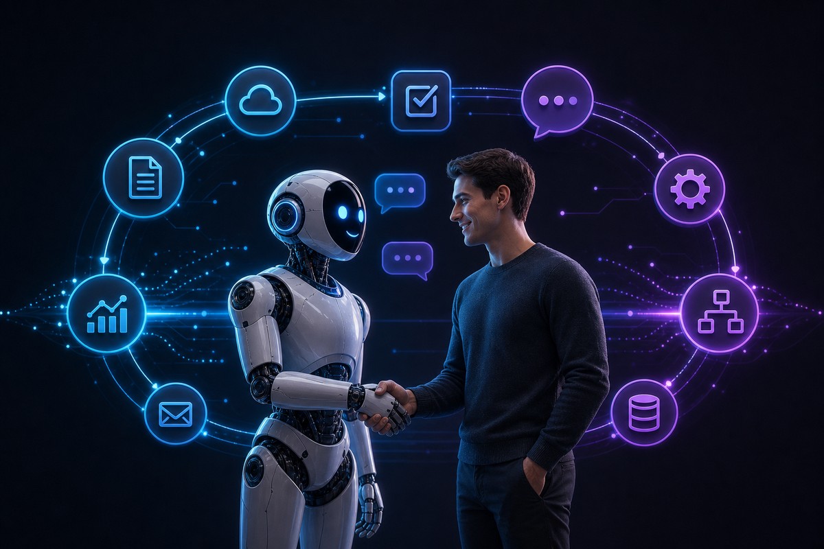 Automação-first: robô virtual com foco humano
