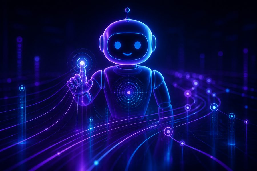 Robôs virtuais com supervisão humana